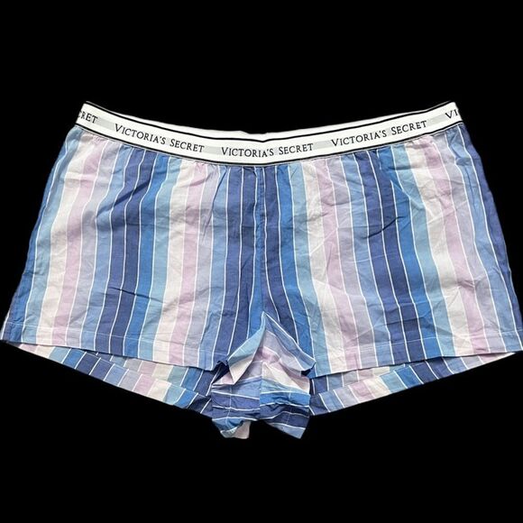 Victoria’s Secret Sleepwear Cotton Viscose pj shorts pajama striped XLarge - Picture 2 of 3